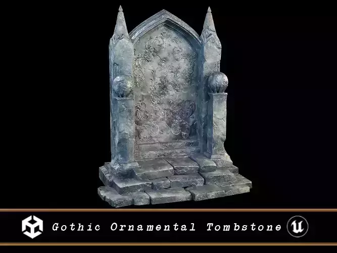 Gothic Ornamental Tombstone