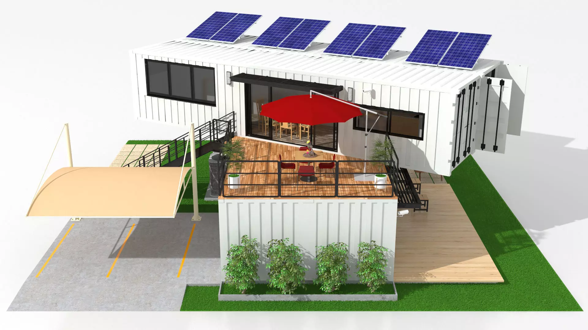 40ft Container Houses  3D model_7