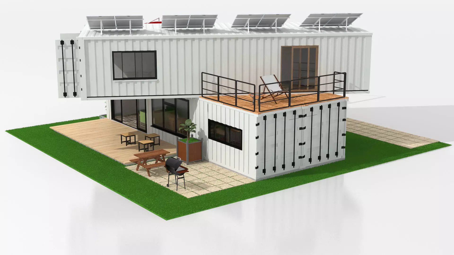 40ft Container Houses  3D model_3