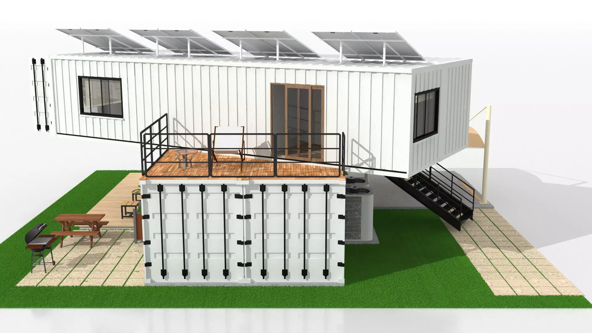 40ft Container Houses  3D model_6