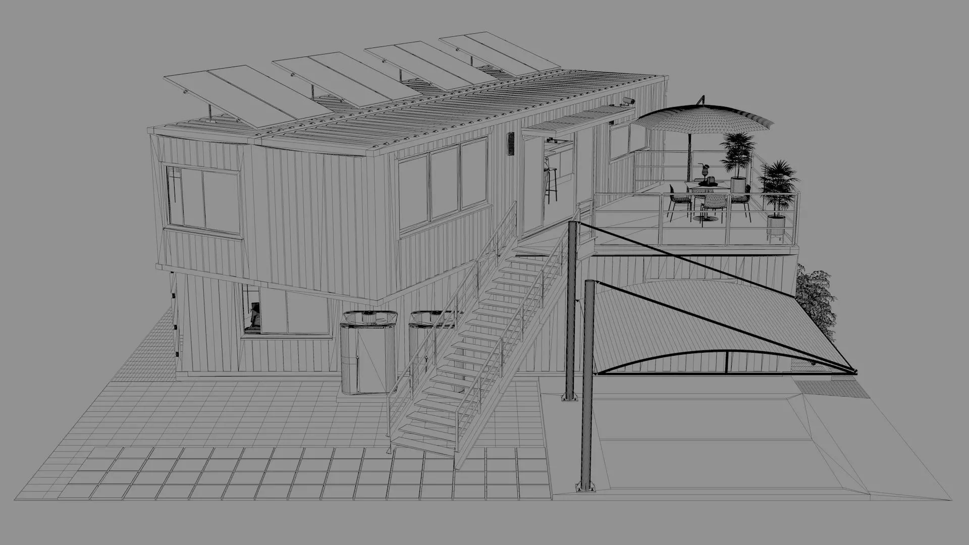 40ft Container Houses  3D model_15