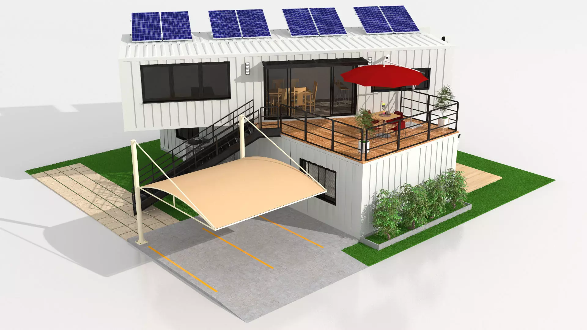 40ft Container Houses  3D model_14