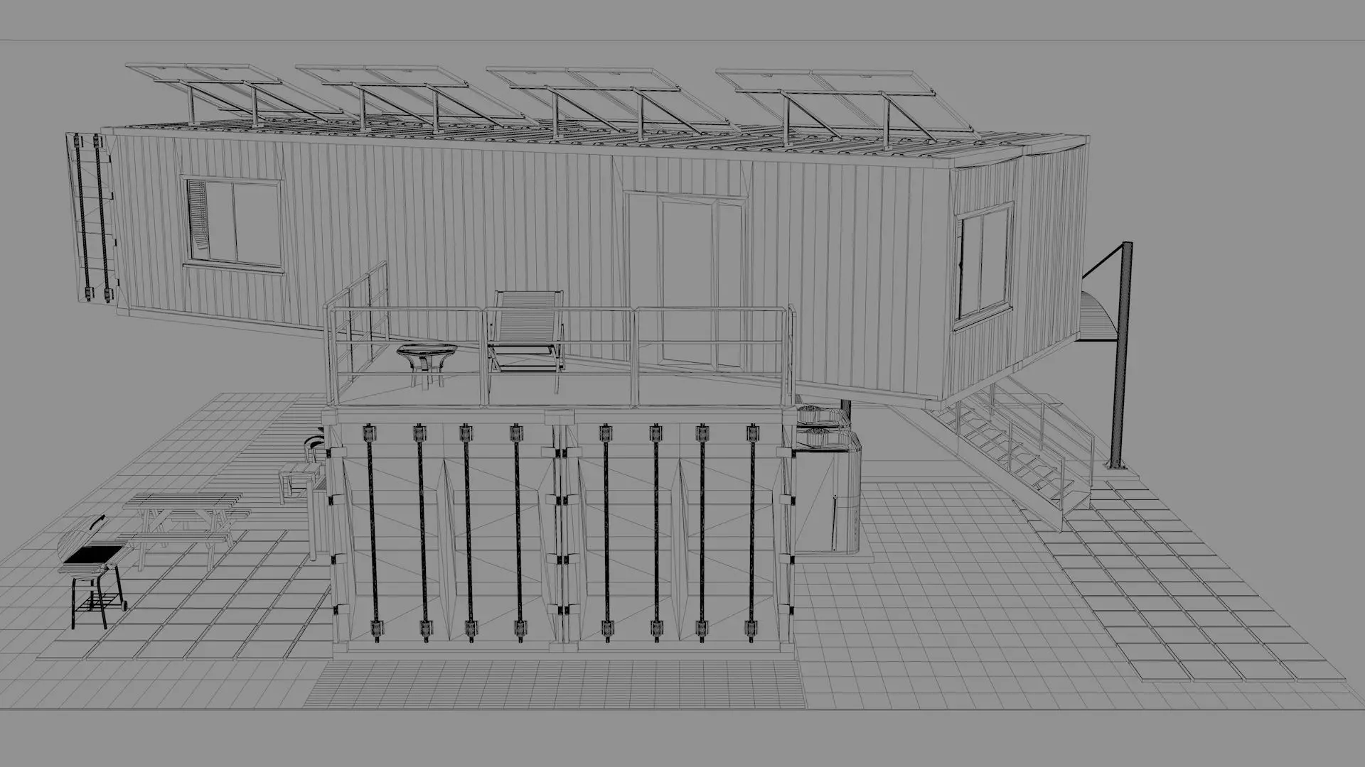 40ft Container Houses  3D model_17