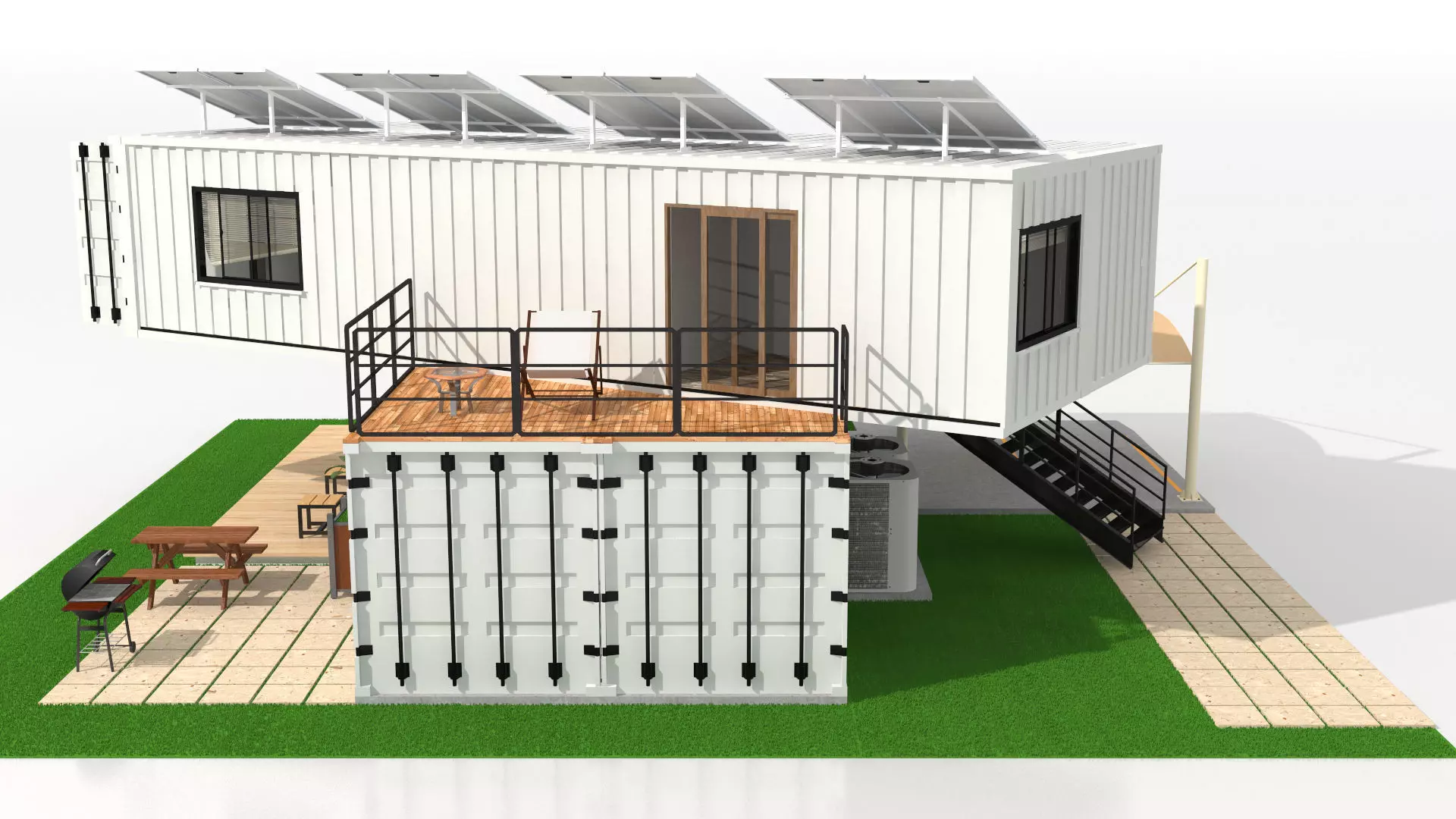 40ft Container Houses  3D model_13