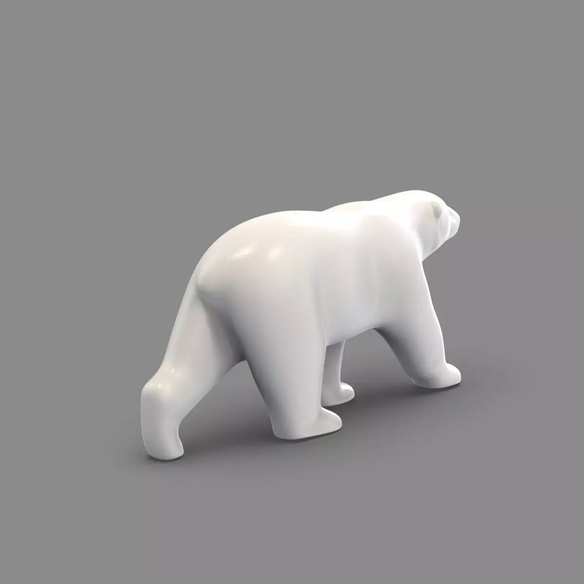 polar bear  3D print model_3