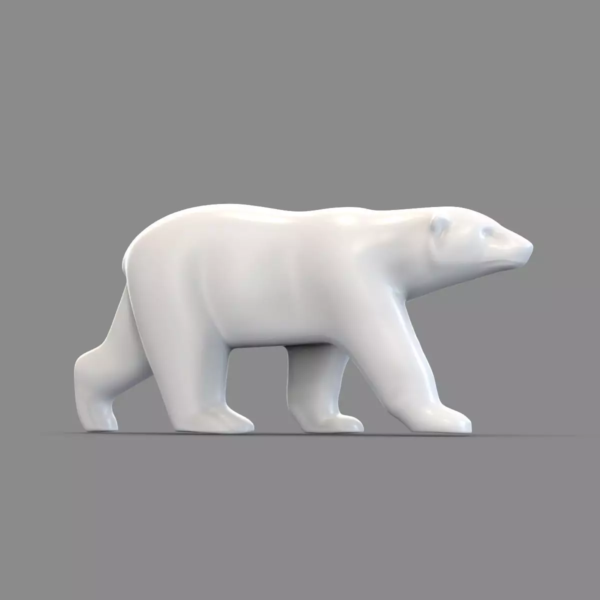 polar bear  3D print model_0