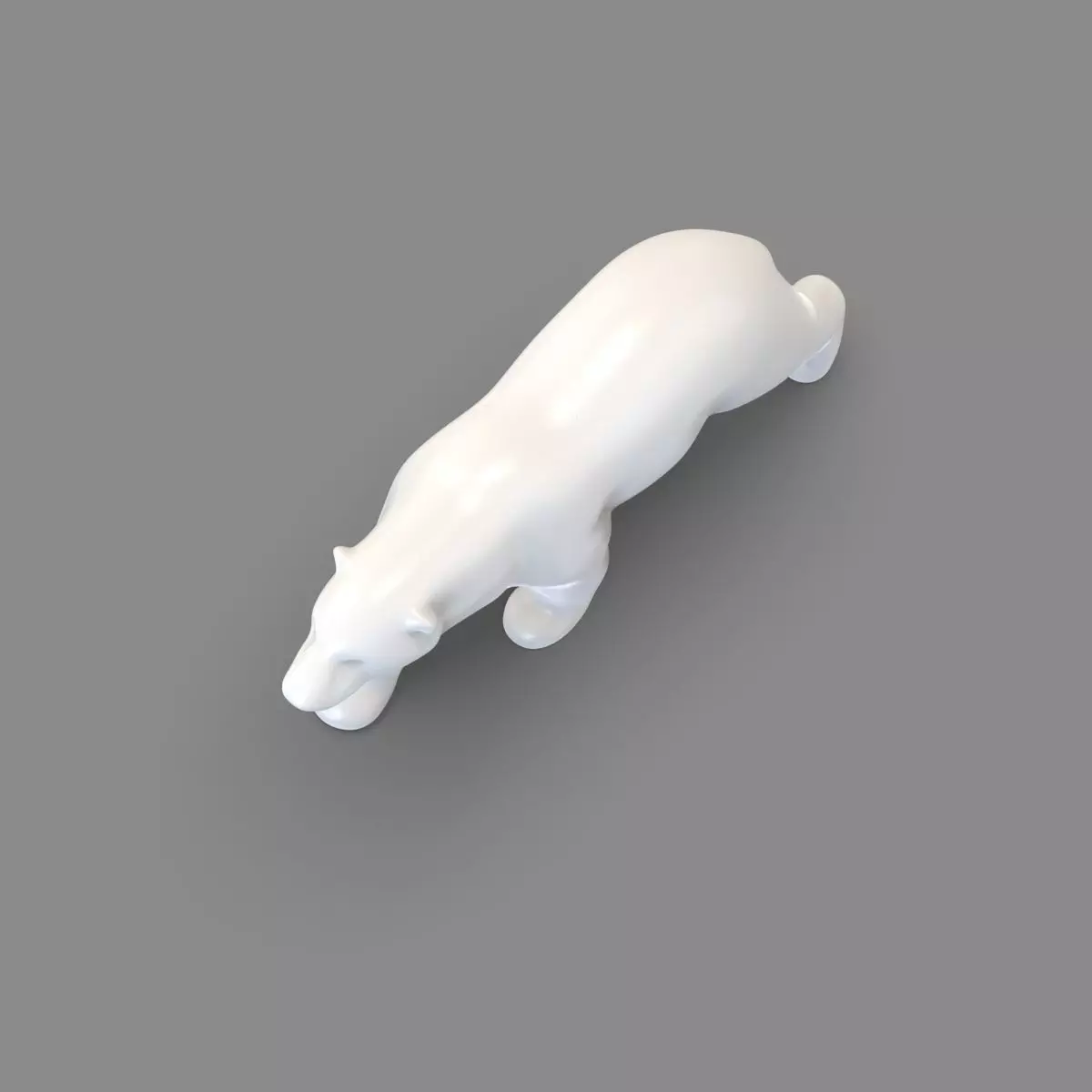 polar bear  3D print model_2