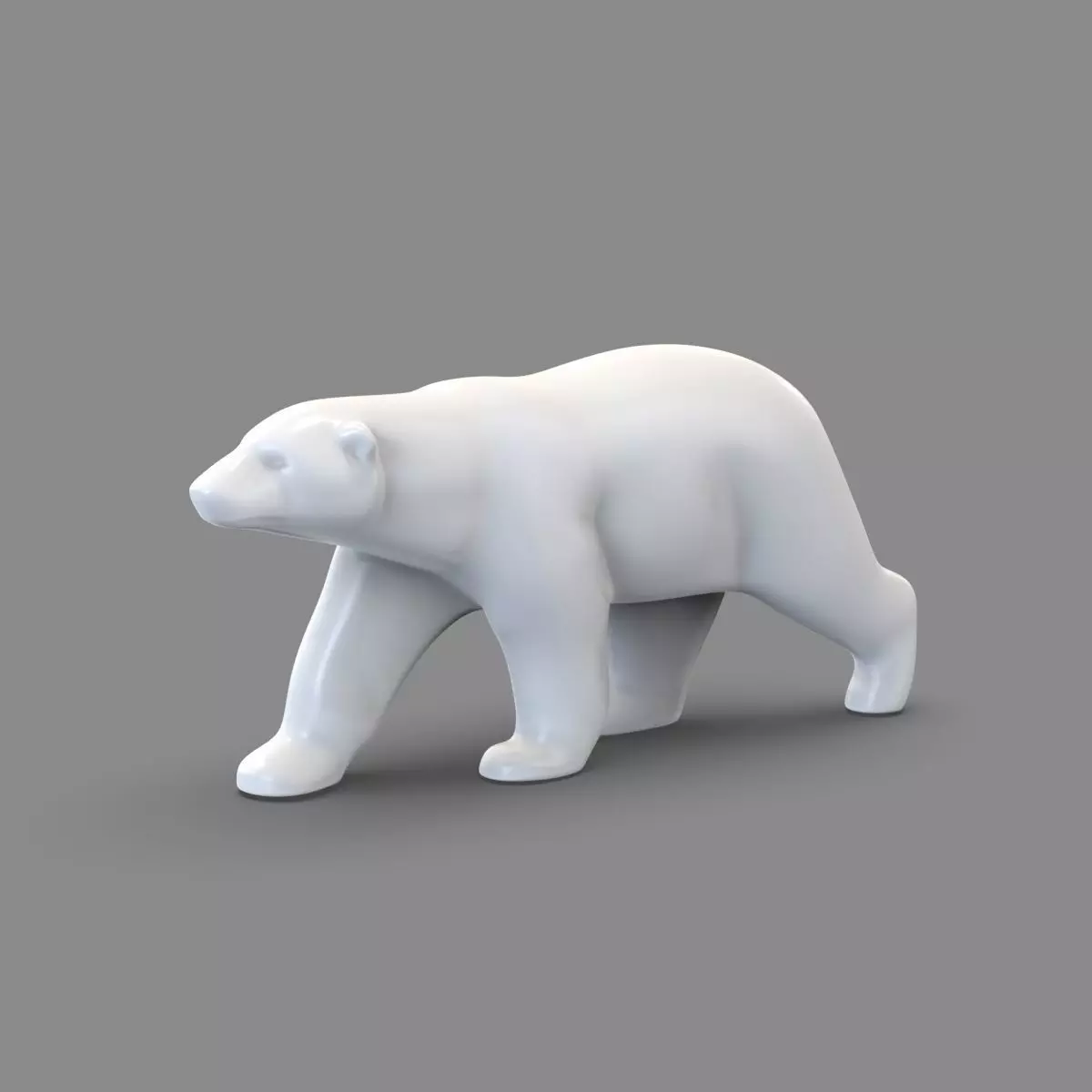 polar bear  3D print model_1