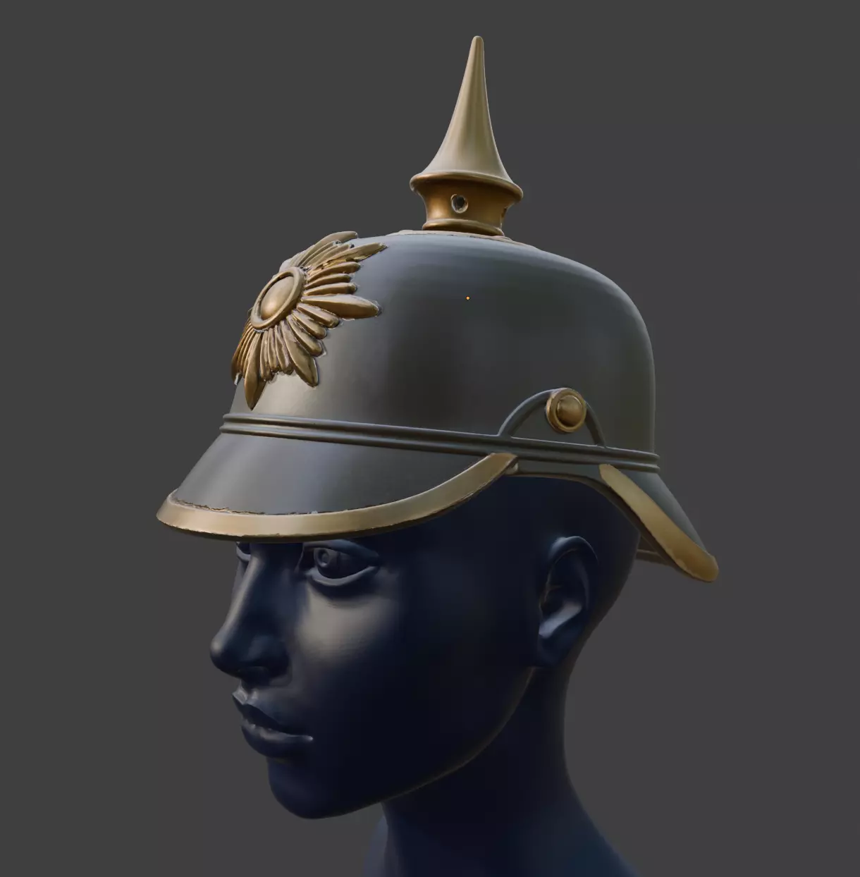 PRUSSIAN PICKELHAUBE HELMET 3D print model