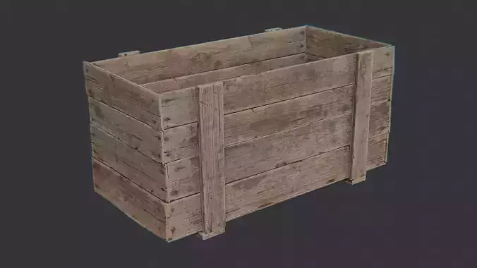Wooden Open Crate