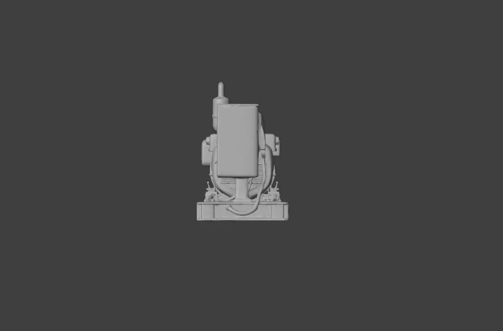 Rustic Generator Low-poly 3D model_20