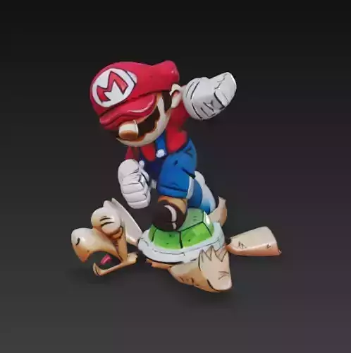 Mario Bros and turtle