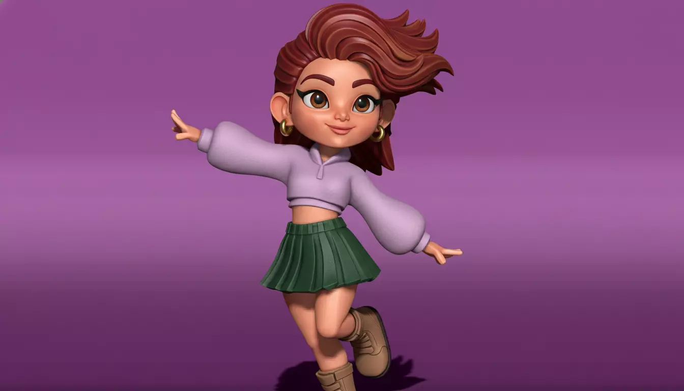 Mini KPOP Girl Chibi 3D print model