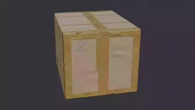 Cardboard Box Closed With Tape