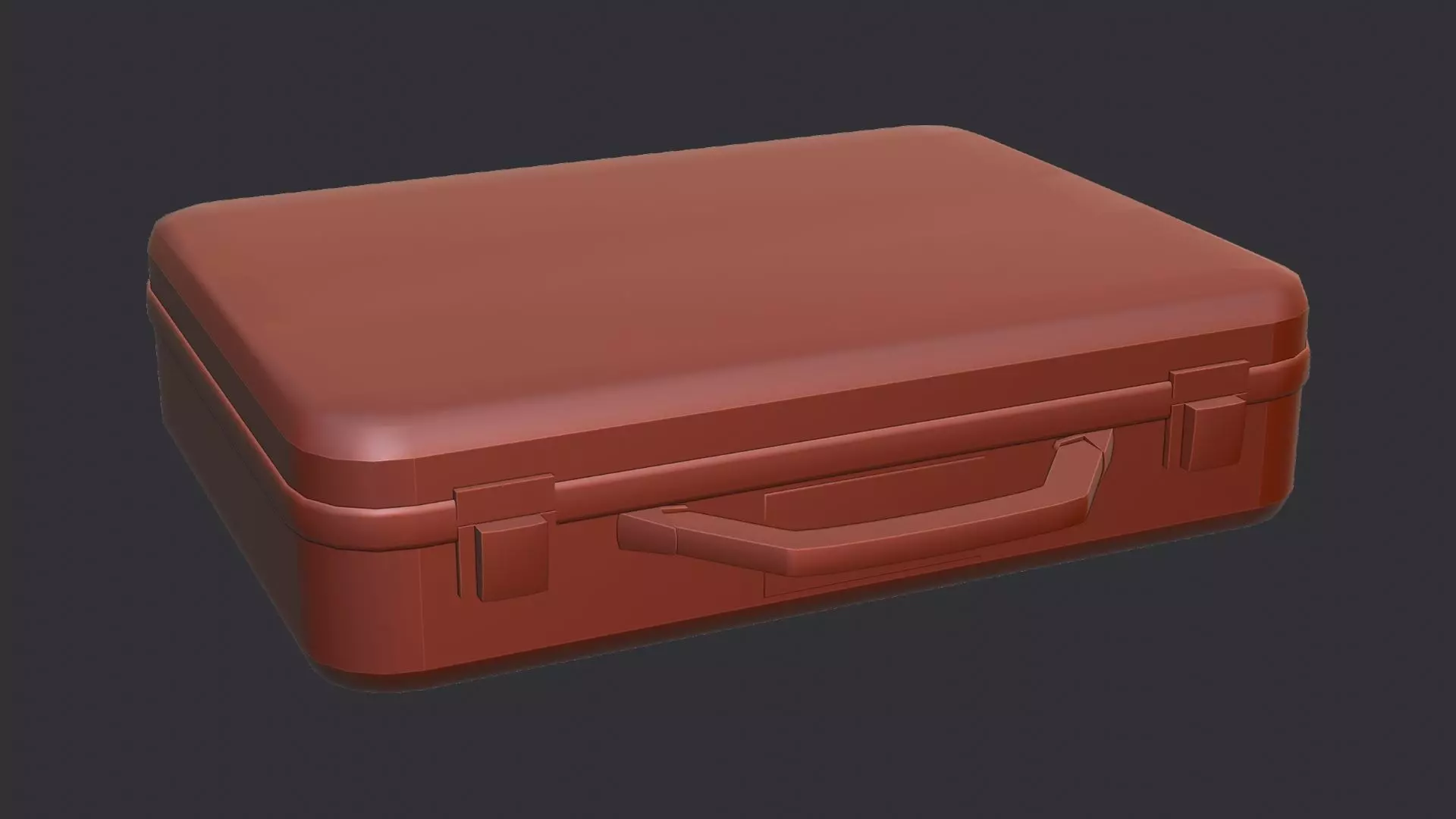 Olive Medical Case with Handle Low-poly 3D model_6