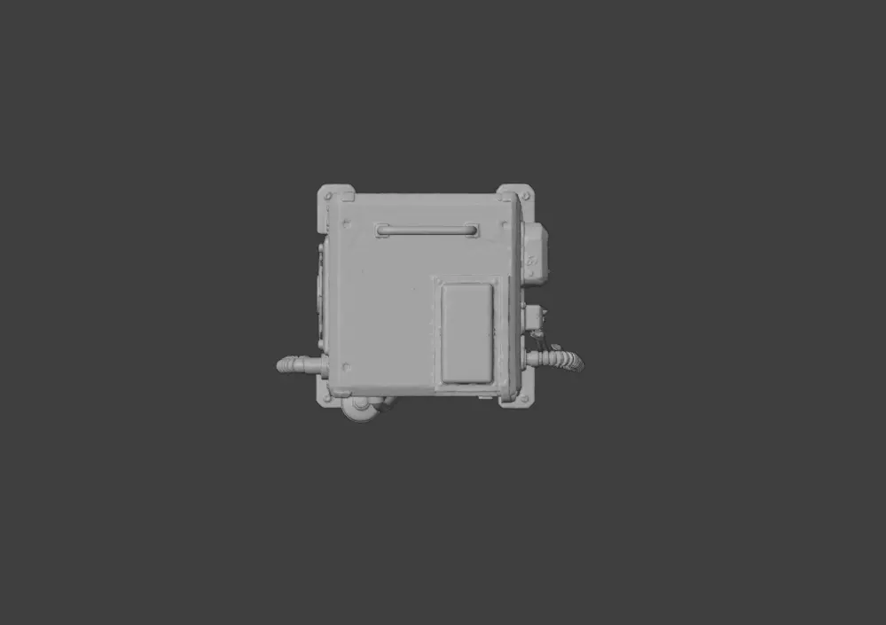 Retro Power Terminal Low-poly 3D model_21