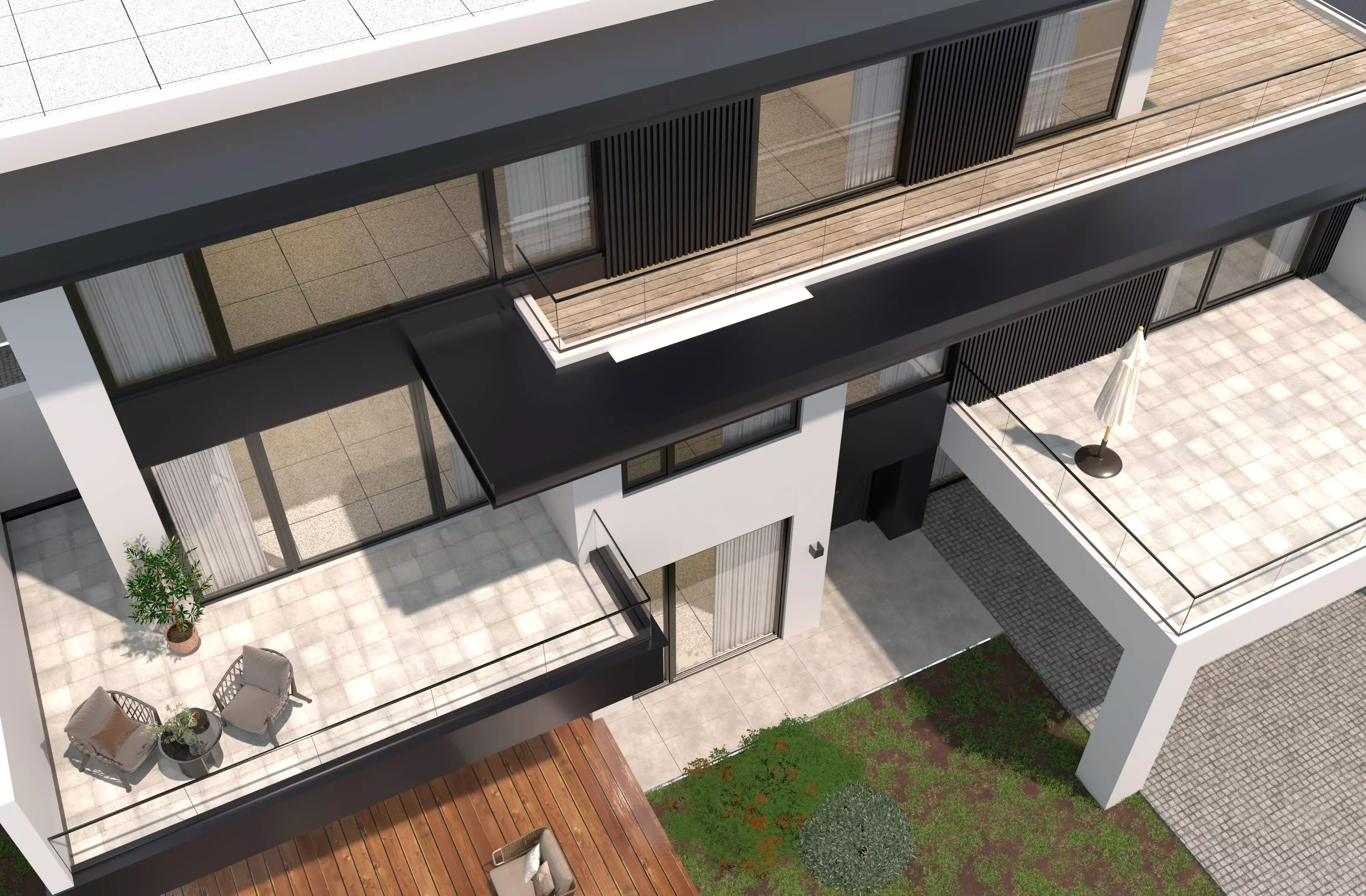 Modern house archicad 3D model_6
