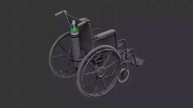 Medical Wheelchair with Footrest and Wheels