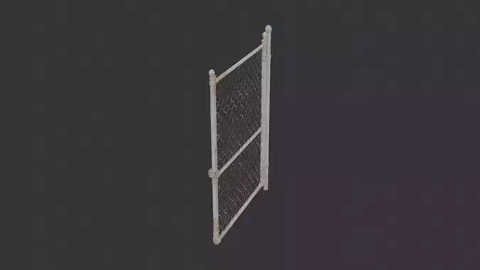 Entrance Chainlink Fence Gate Right