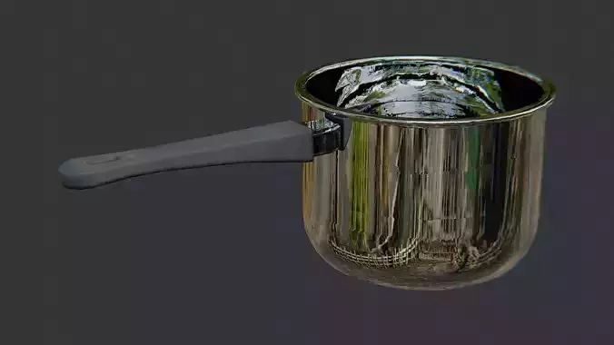 Stainless Stock Pot with Black Handle