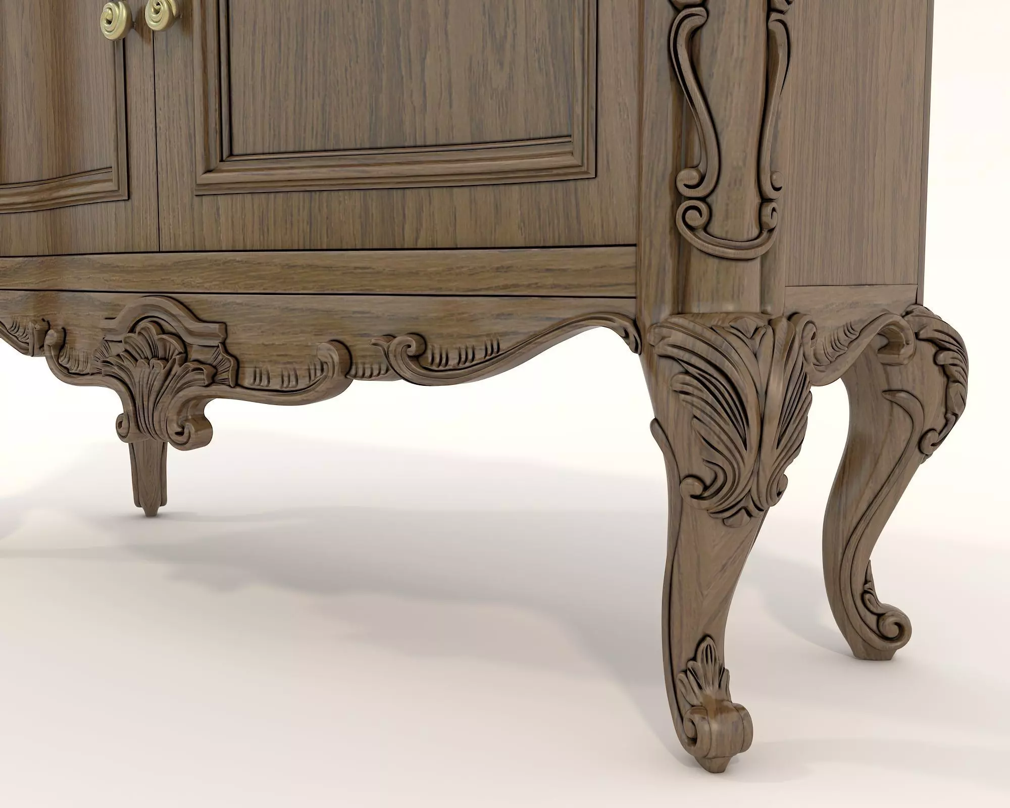 Classic European style Sideboard and Decoration 3 3D model_6