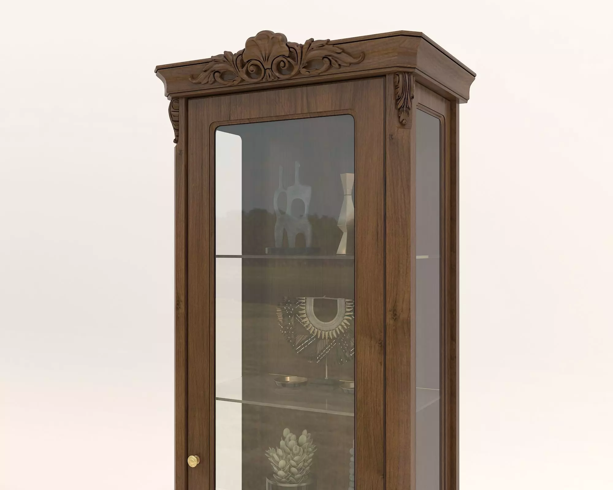 Classic European style Display Cabinet Collection 3D model_8