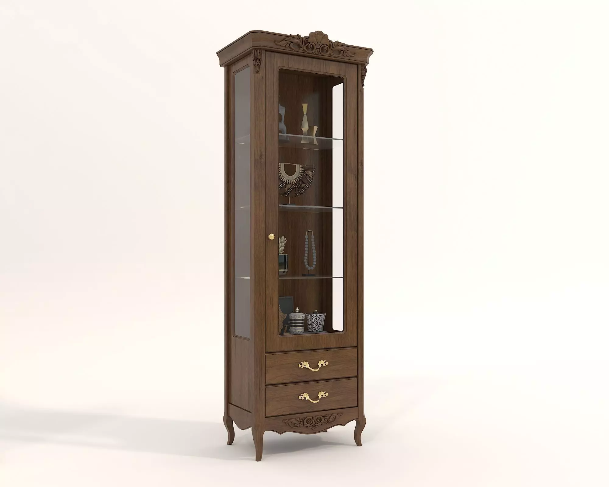 Classic European style Display Cabinet Collection 3D model_3
