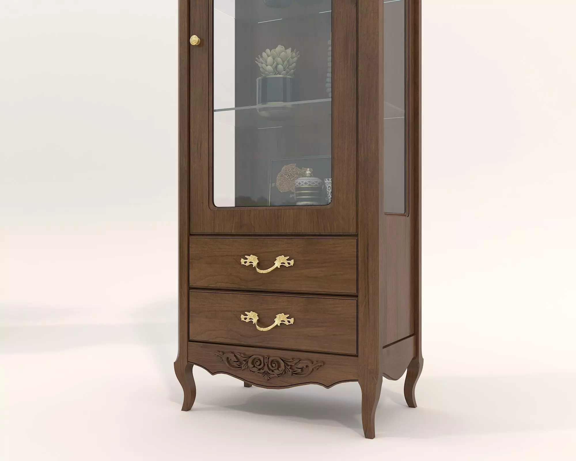 Classic European style Display Cabinet Collection 3D model_9