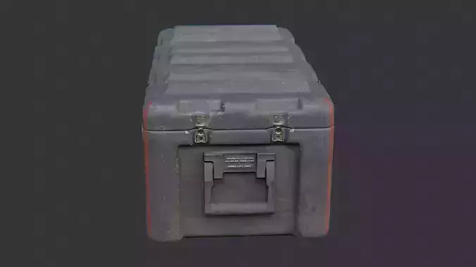 Military Field Crate with Metal Clasps