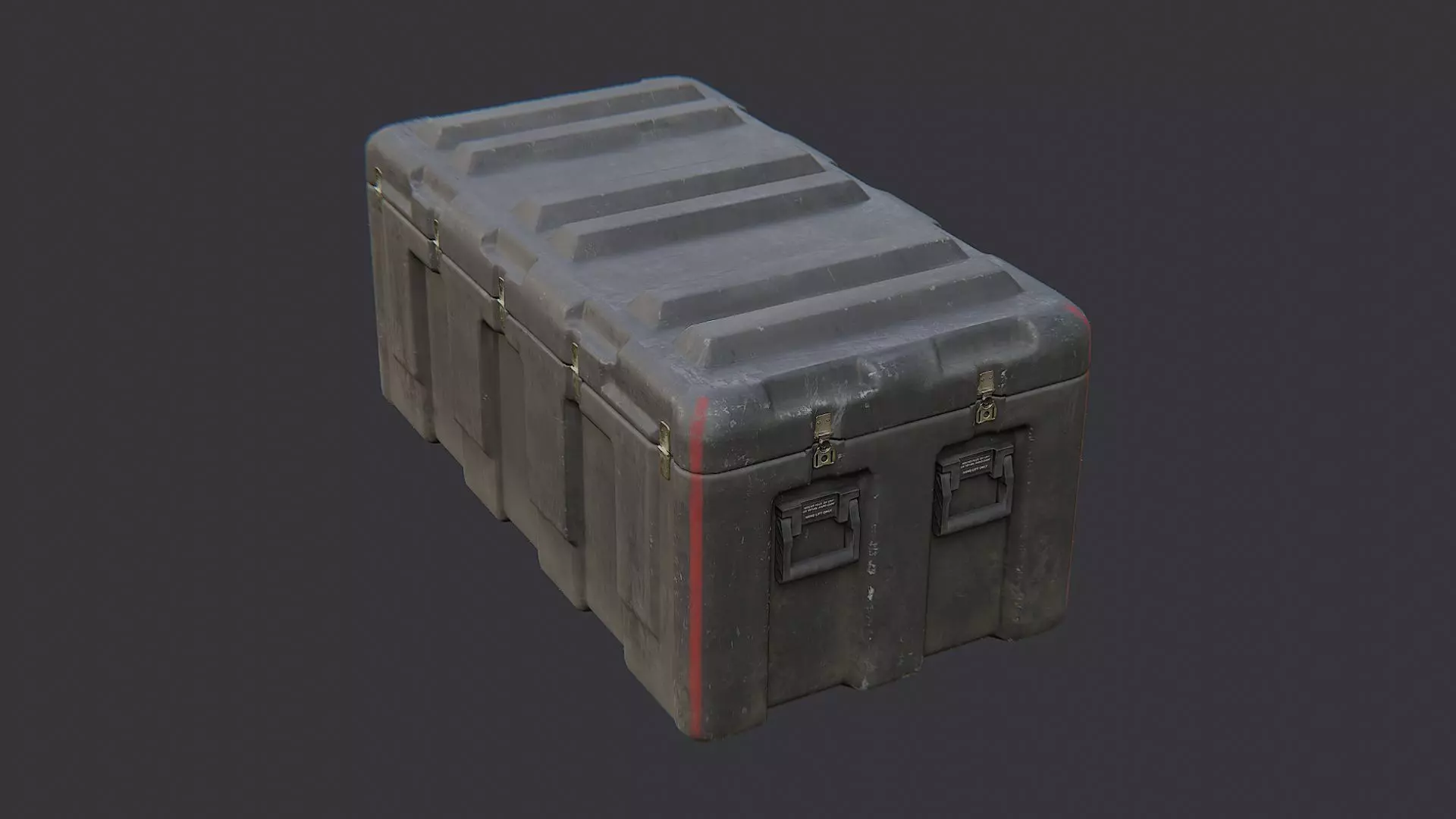 Military Field Crate Upgrade Low-poly 3D model_3