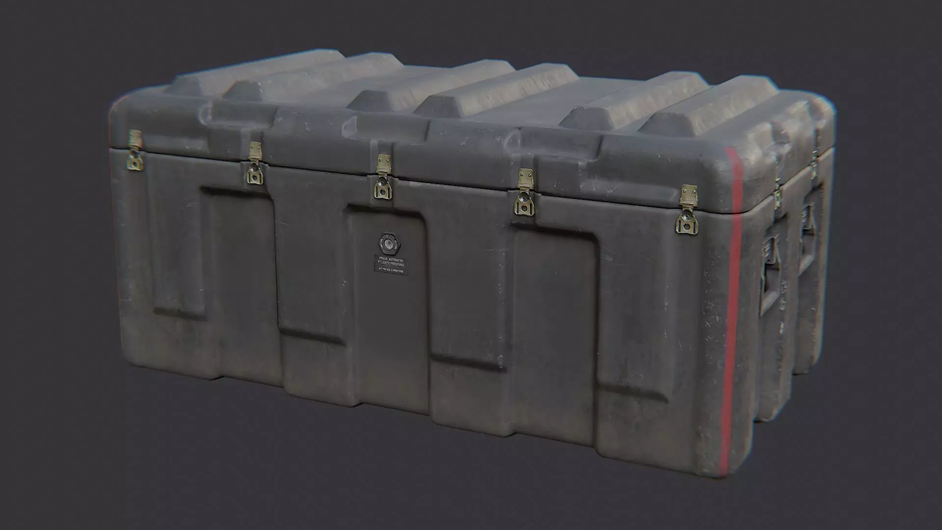 Military Field Crate Upgrade Low-poly 3D model_1