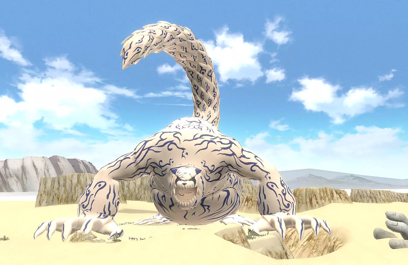 Shukaku Multi Blast Desert Arena Fbx Png 3D model_0