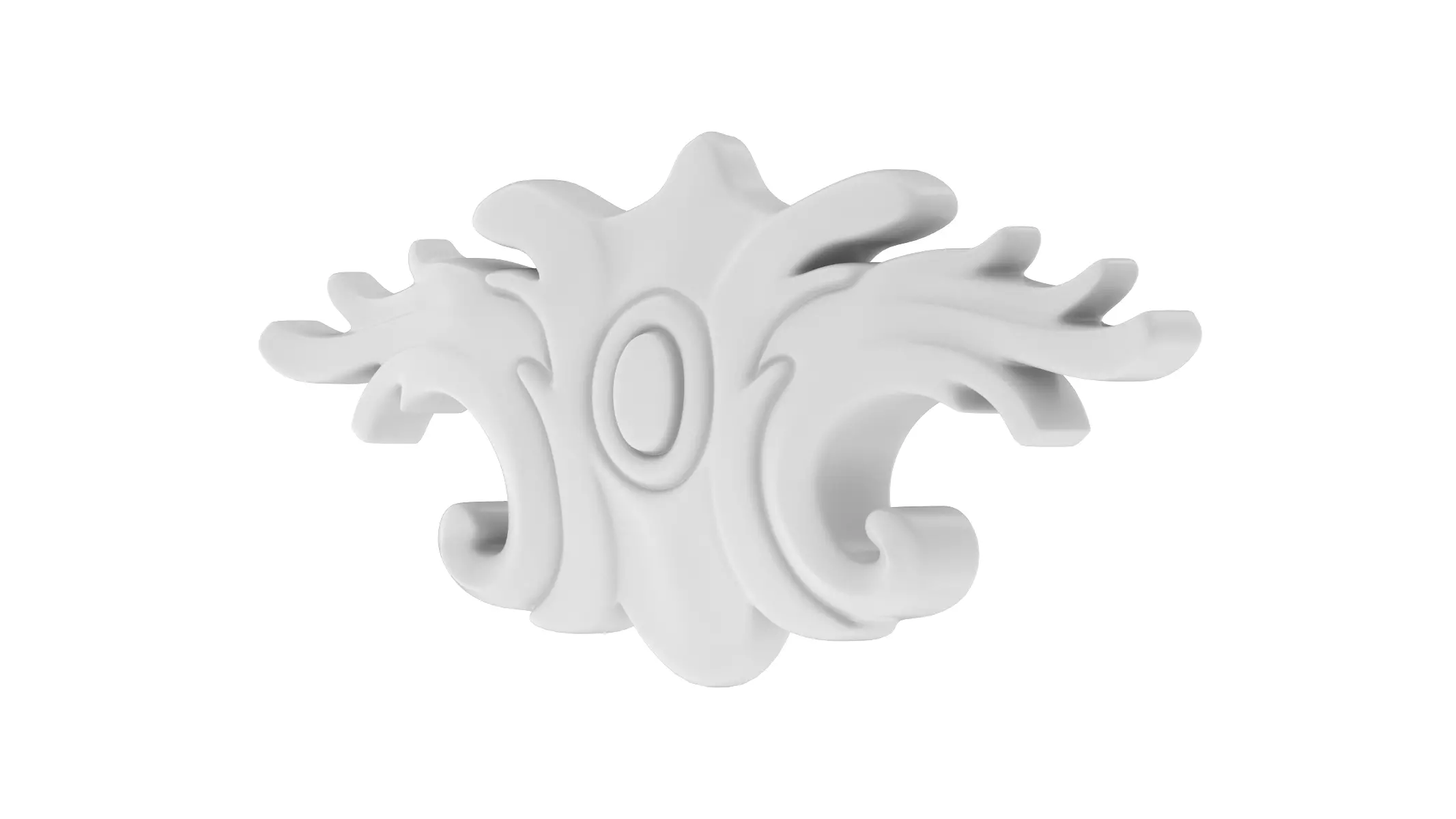 Cartouche Ornament Pattern 033 Free low-poly 3D model_2