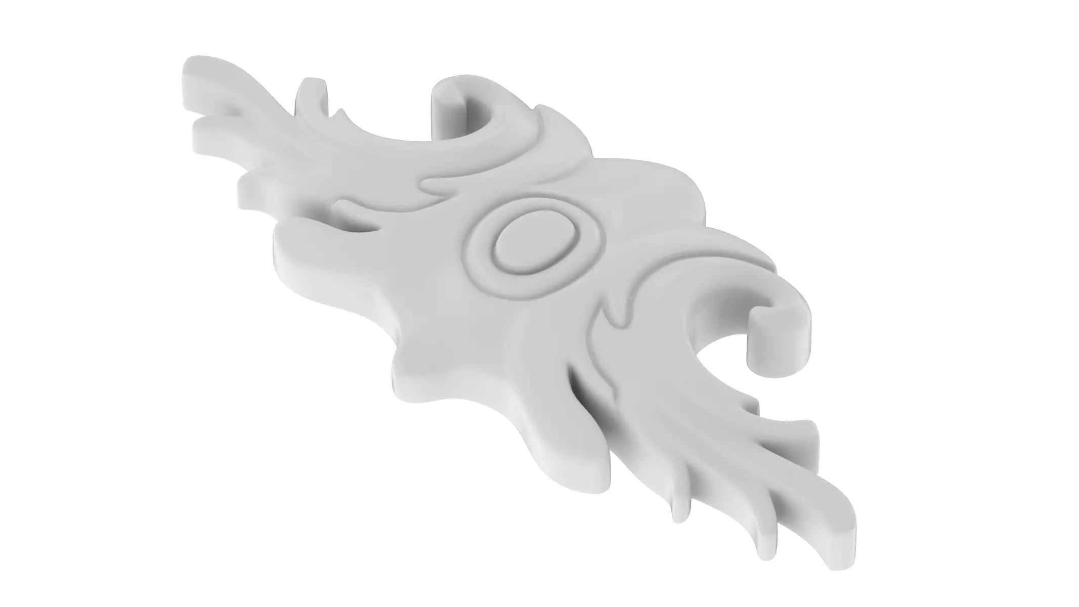 Cartouche Ornament Pattern 033 Free low-poly 3D model_3