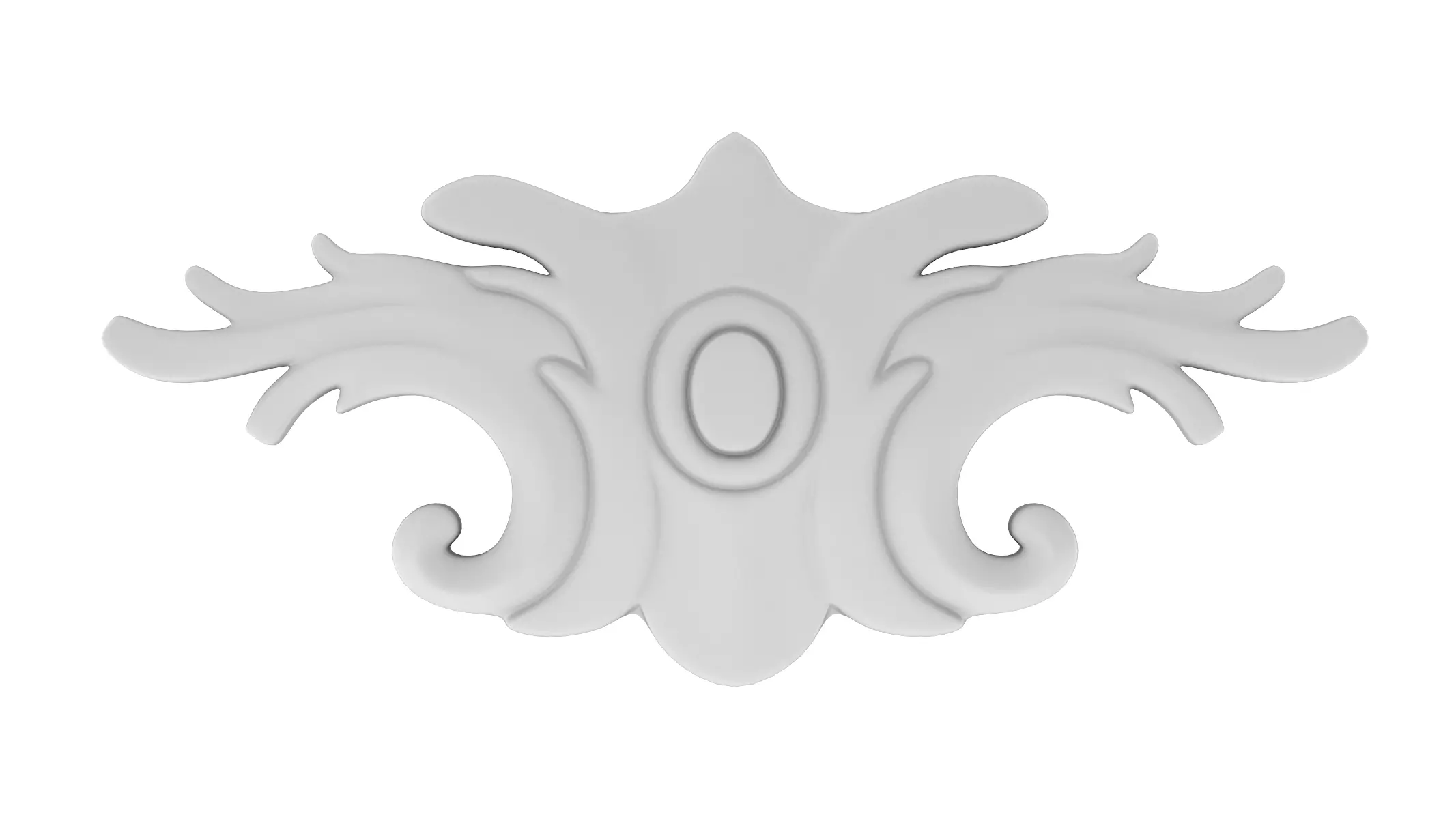 Cartouche Ornament Pattern 033 Free low-poly 3D model_0