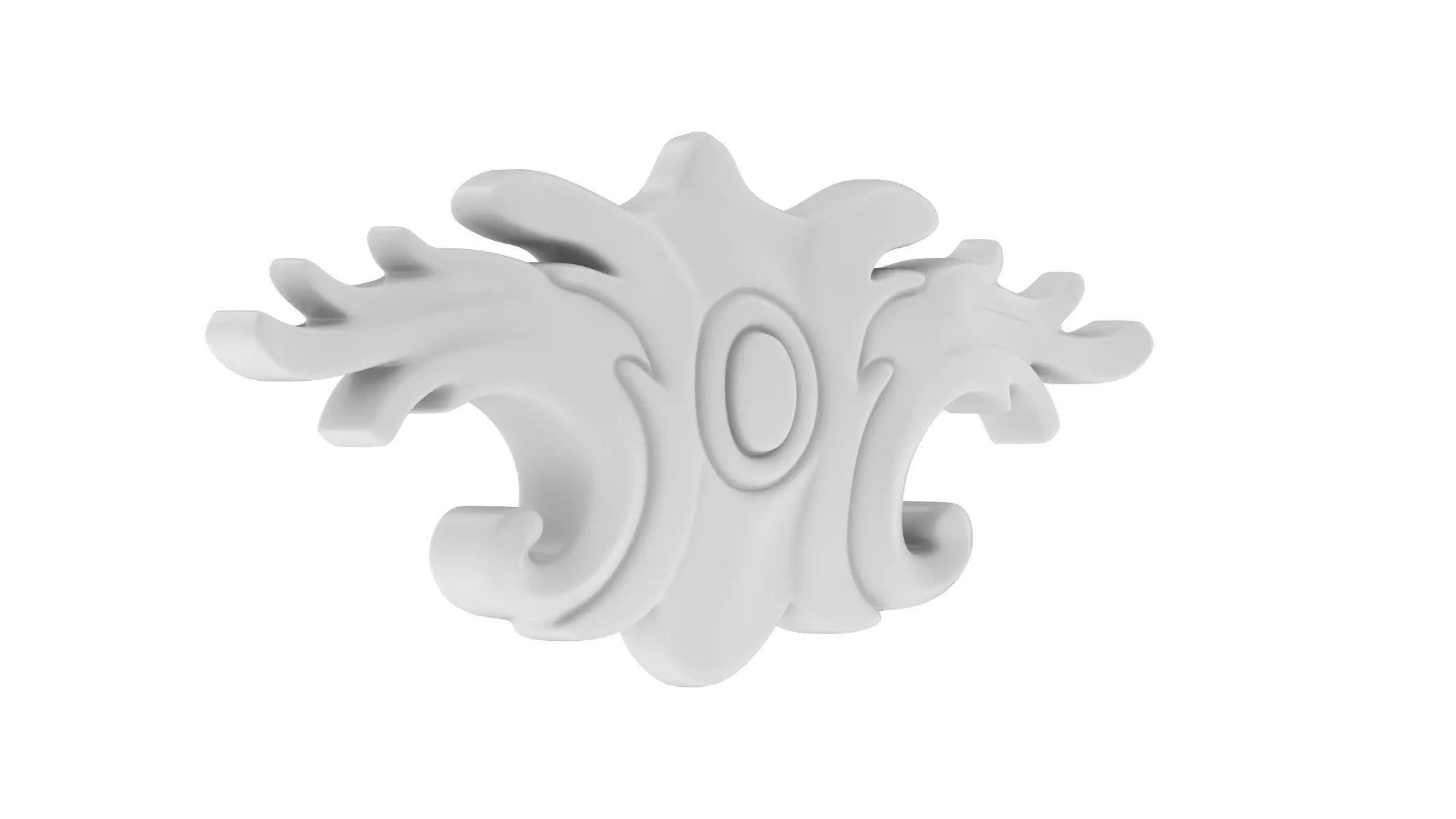 Cartouche Ornament Pattern 033 Free low-poly 3D model_1