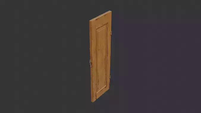 Wooden Ornate Panel Door Left