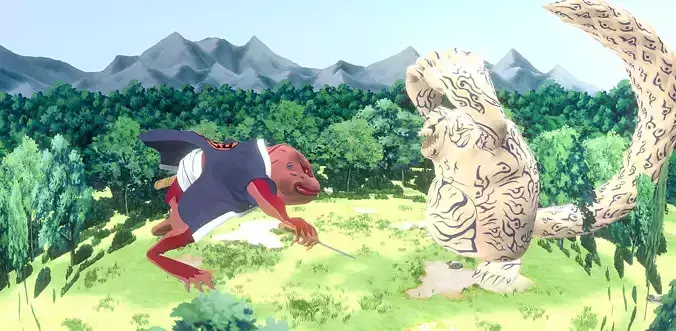 GAMABUNTA VS SHUKAKU Fbx Png