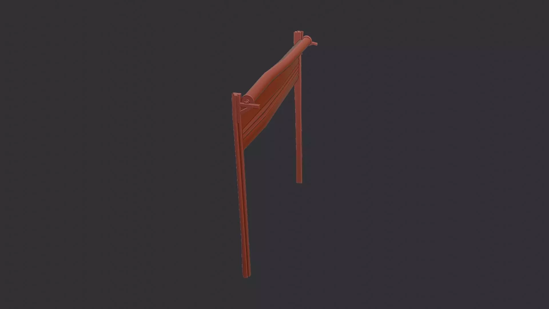 Rollup Metal Door Panel Low-poly 3D model_6