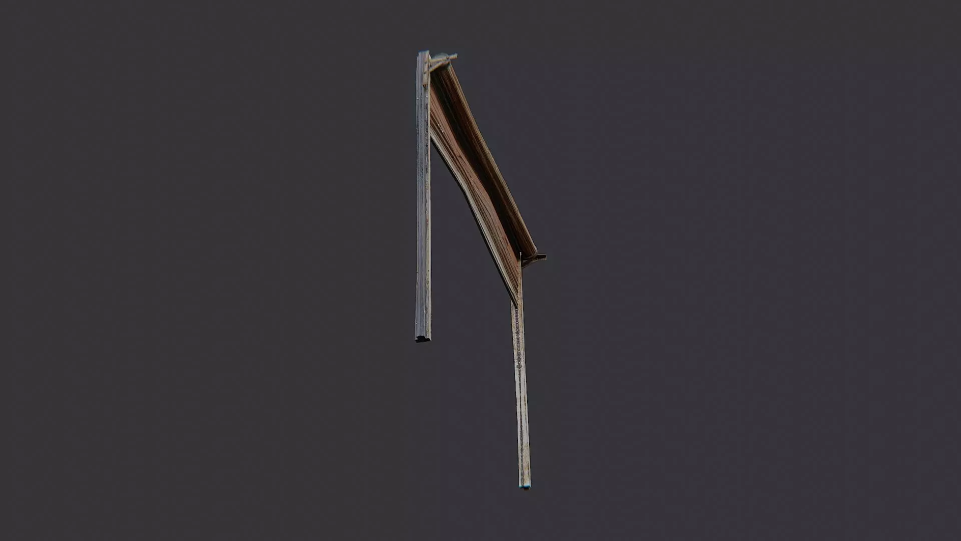 Rollup Metal Door Panel Low-poly 3D model_5