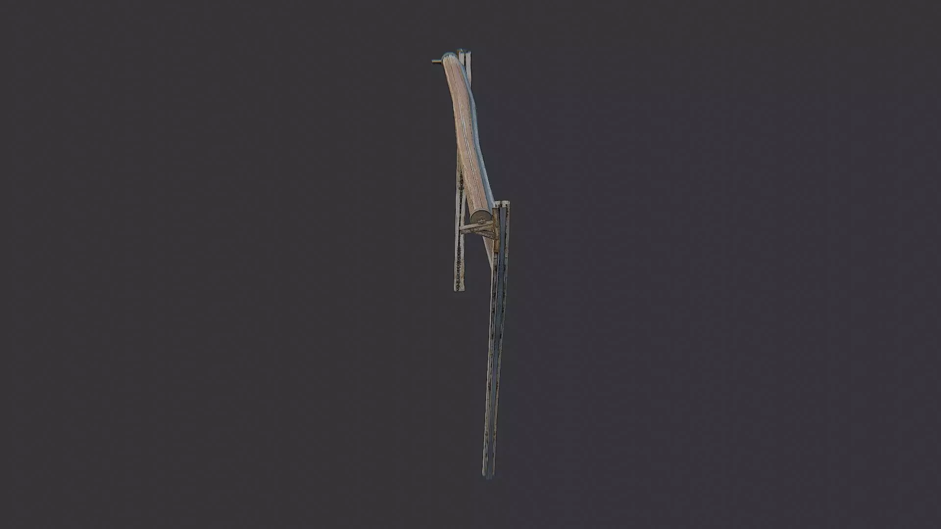 Rollup Metal Door Panel Low-poly 3D model_3