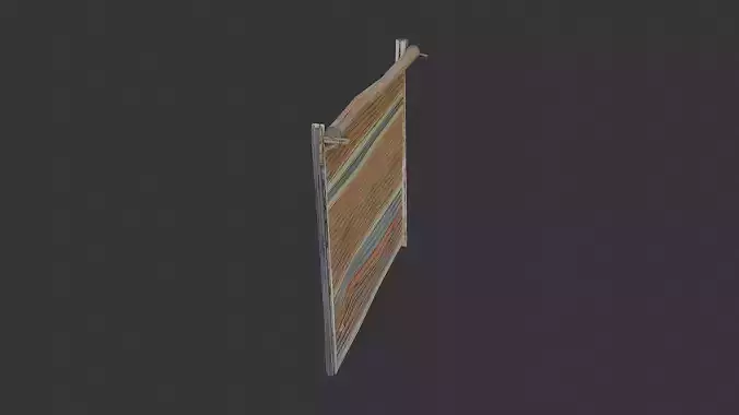 Rusty metal roll up door exterior