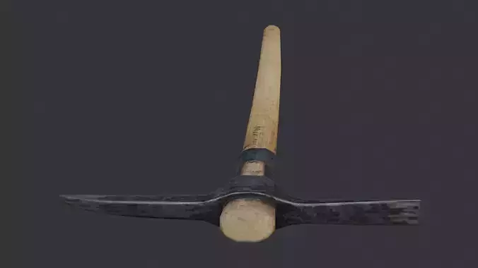 Wooden Handled Pickaxe