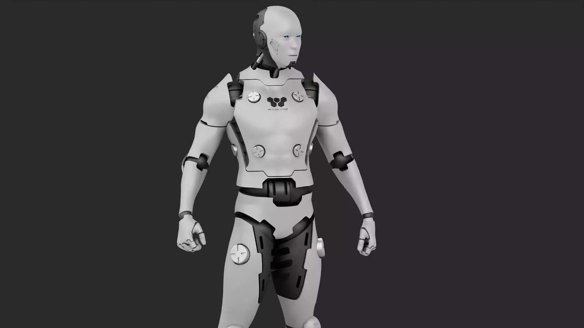 META HUMAN BOT rigged Free 3D model_3