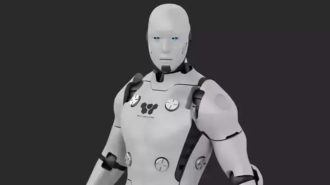 META HUMAN BOT rigged Free 3D model