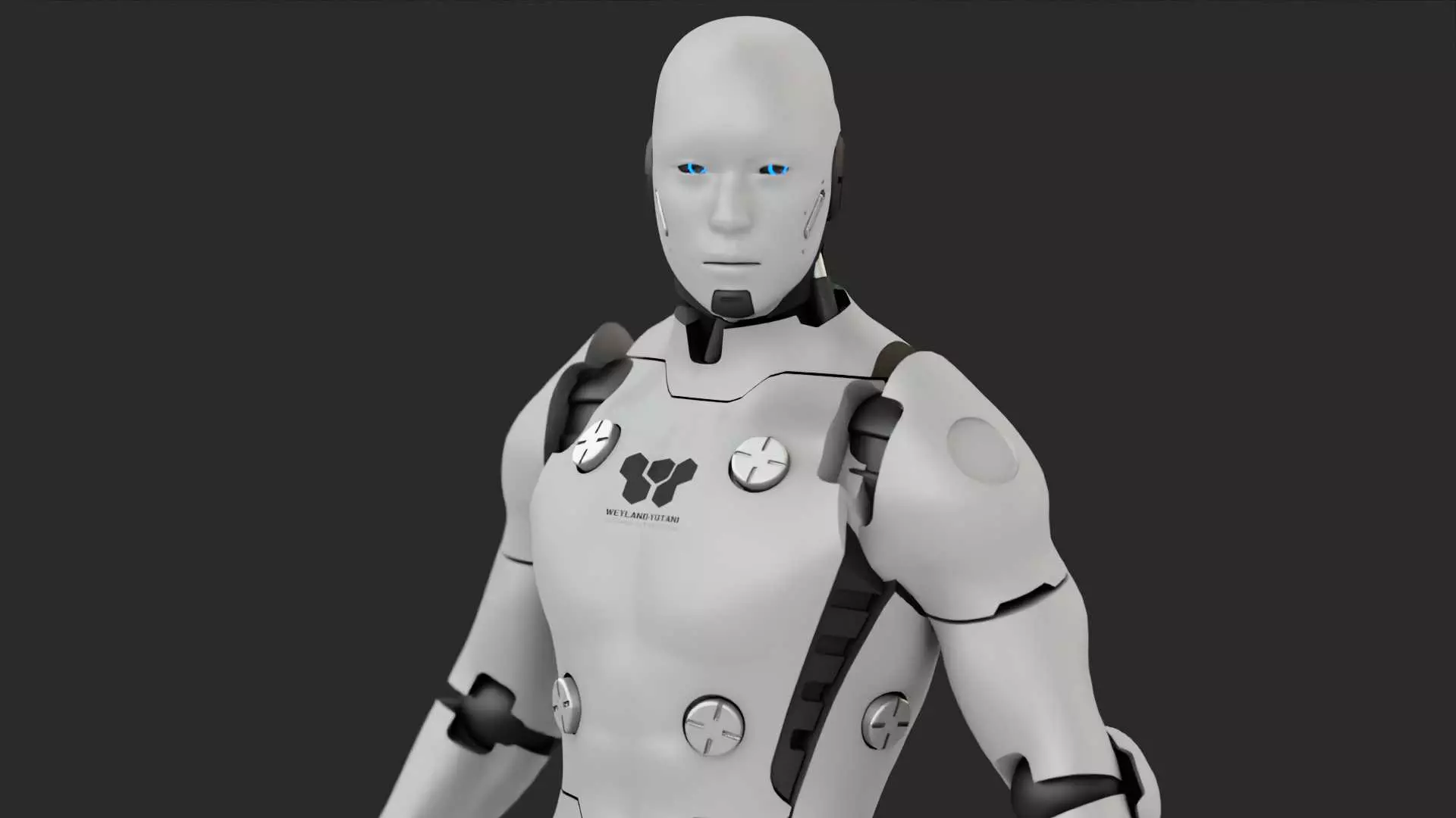 META HUMAN BOT rigged Free 3D model_0