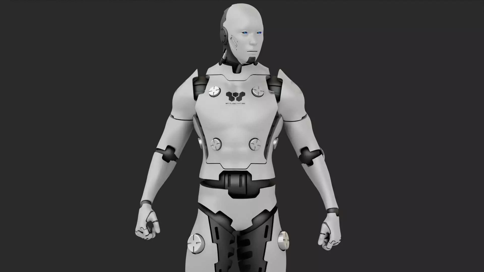 META HUMAN BOT rigged Free 3D model_2