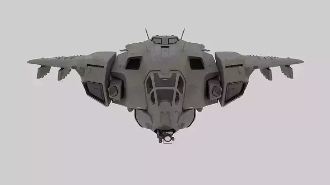 Halo Pelican Rigged Blender 3D Model Halo Infinite Inspired