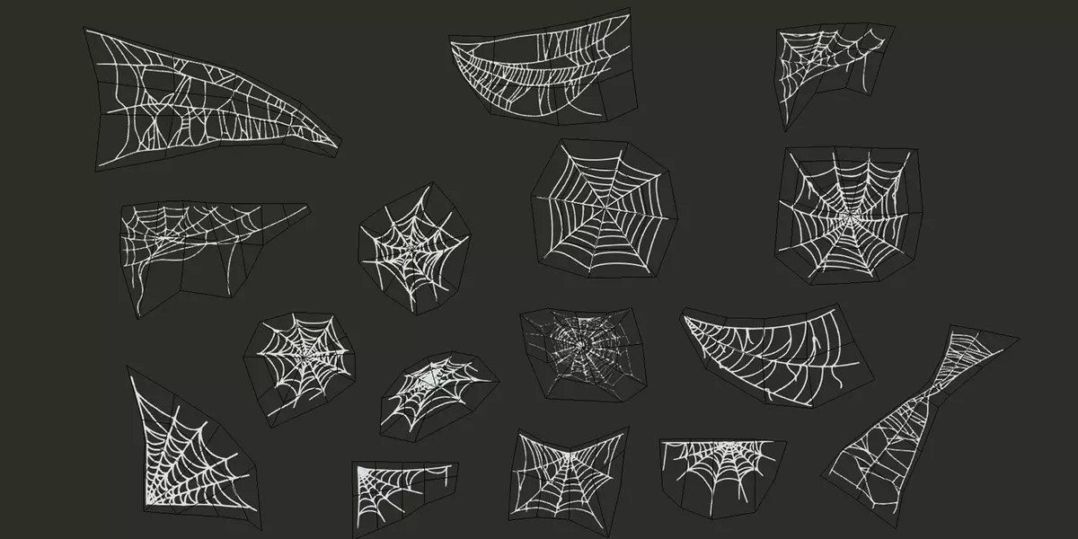 Free Pack Cobwebs Free 3D model_3