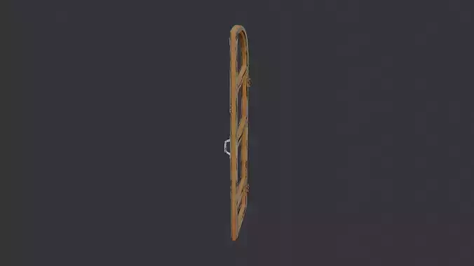 Wood Arch Window Double Frame Rustic Oak